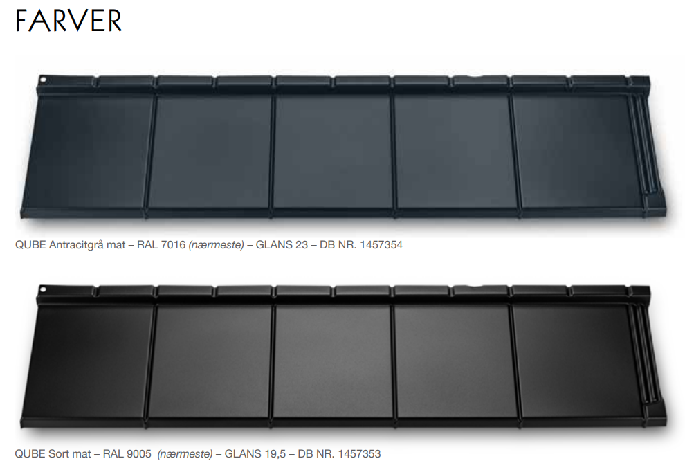 Metrotile QUBE Farver