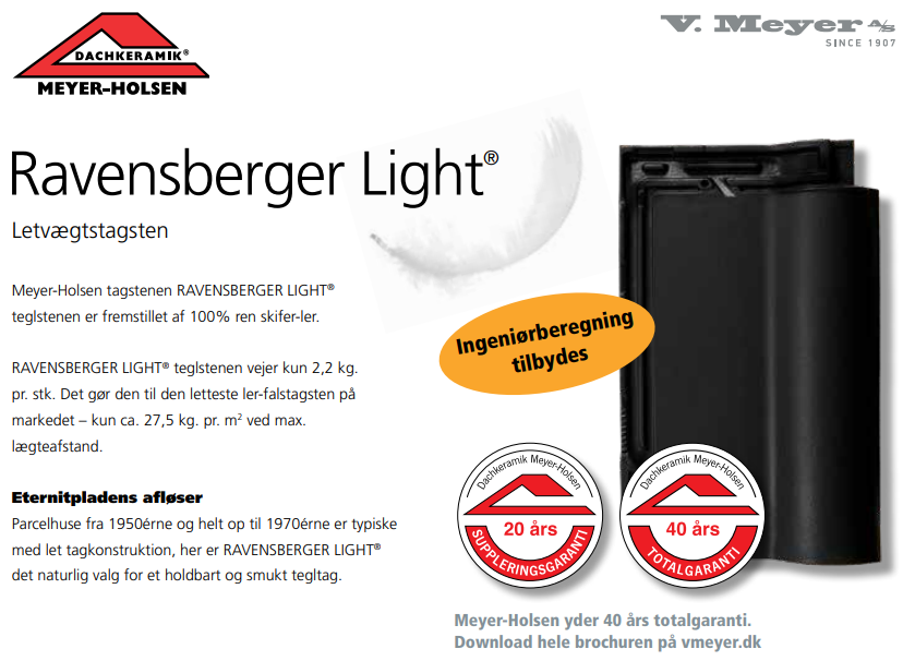 Ravensberger Light Letvægtstagsten
